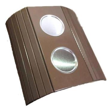 Imagem de Esteira Decorativa Laqueada Apoio Sofá Alumínio Chocolate