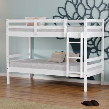 Imagem de Beliche Infantil Slim Rb Madeira Maciça Branco Housin