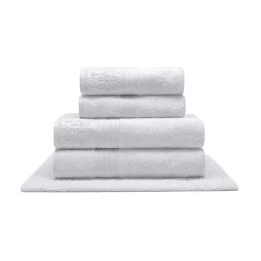 Imagem de Jogo Toalha Banho 5 Peças Cristal Renda Renascenca Bouton