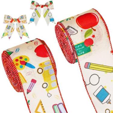 Imagem de Fitas Wired Edge WILLBOND Back to School, estopa de 20 m