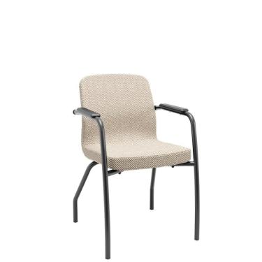 Imagem de Cadeira Soer Fixa 4 Pés Bege Encosto Fixo