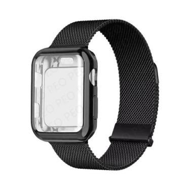 Imagem de Pulseira De Metal Com Fecho Magnético Para Apple Watch, 45mm 44mm 38mm
