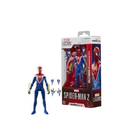 Imagem de Spider-Man 2 Marvel Legends Series Gamerverse - SpiderMan Miles Morales Upgraded Suit Style – Hasbro 