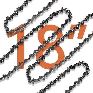 Imagem de Generic [2 Peças] Corrente De Motosserra 18", 62 Elos Transmissão, Calibre 0,050", Passo 3/8", Reposição, Adequada Para Echo, Craftsman, Greenworks E A Maioria Das Marcas