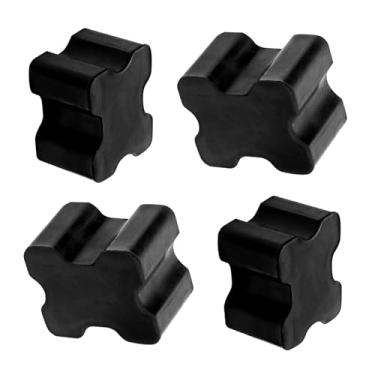 Imagem de CyperFair Espaçadores de mola helicoidal de 4 peças, kit de almofada de montagem de amortecedor de bobina frontal de borracha, acessórios de reforço de carro para elevação de mola de espaçamento de