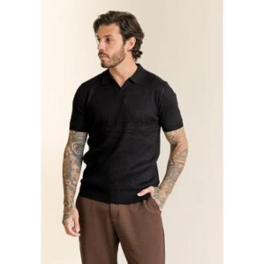 Imagem de Camisa Tricot Masculina Gola Polo em V Dialogo-Masculino