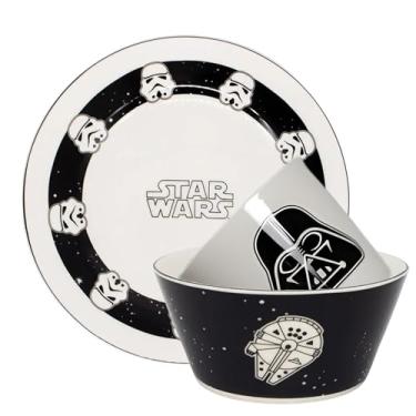 Imagem de Zonacriativa – Kit Café da Manhã Star Wars | Caneca, Bowl e Prato em Cerâmica Resistente | Para Lanches/Refeições Rápidas e Divertidas - Café da Tarde Personalizado e Especial
