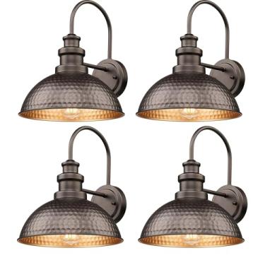 Imagem de Casia Luzes De Celeiro De Fazenda Ao Ar Livre, Arandela De Parede Rústica Ao Ar Livre, Luzes De Parede Externas, Luminária De Parede Externa Montada, Iluminação De Parede Vintage Em Formato De Pesco