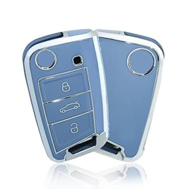 Imagem de Capa para chave Ibiza mk7 Tiguan mk2 para carro Skoda Octavia Volkswagen Golf Key Case Seat Key Cove