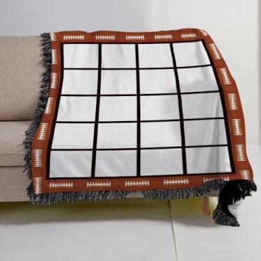 Imagem de Yunhuy Cobertor de sublimação em branco cobertor de flanela para prensa térmica, cobertor personalizado super macio 330GSM com imagens para sofá de cama, cobertores de presente com foto personalizada