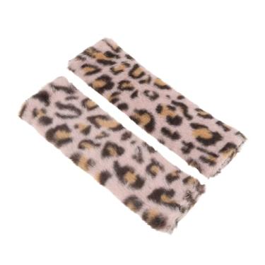 Imagem de Partuto Capa de cinto de segurança rosa almofada de pelúcia 23,5 cm alça de cinto de segurança almofada almofada de ombro 1 par