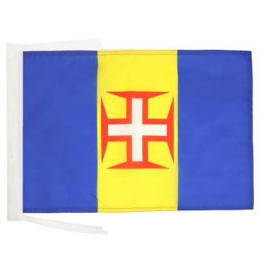 Imagem de Cabos da bandeira da Madeira 45.7 cm x 12'' - Portugal - Bandeiras Maderianas PEQUENAS 30 x 45 cm - Banner 45.7x30.5 cm - AZ FLAG