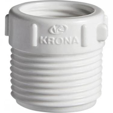 Imagem de Bucha Branca Krona Reducao Rosca Rosca 1X3/4 210 - Kit C/24, Branco