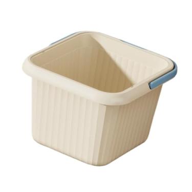 Imagem de Kokiya Bacia para banho de pés com pontos de massagem, prática para uso doméstico, relaxante para toda a casa, versátil, leve e, Azul