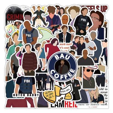 Imagem de Adesivos de vinil impermeável Criminals Minds, anime, 50 unidades