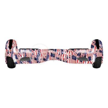 Imagem de Hoverboard Infantil Skate Elétrico Adesivado America Led USA