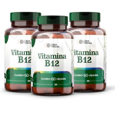 Imagem de Vitamina B12-500mg com 60 cáps - 3 potes