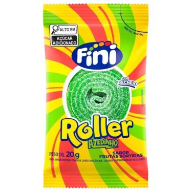 Imagem de Bala Roller Azedinho Sabor Frutas Sortidas 20g Fini