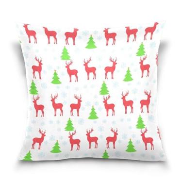 Imagem de Burbuja Capas de almofada 45,7 x 45,7 cm, capa de almofada de veludo macio de árvore de inverno decorativa para sofá, sala de estar, quarto