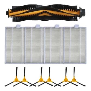 Imagem de Kit de peças de reposição para aspirador robô - Escova principal + Escova lateral + Filtro, compatível com o aspirador robô BObsweep PetHair SLAM, acessórios para eletrodomésticos.