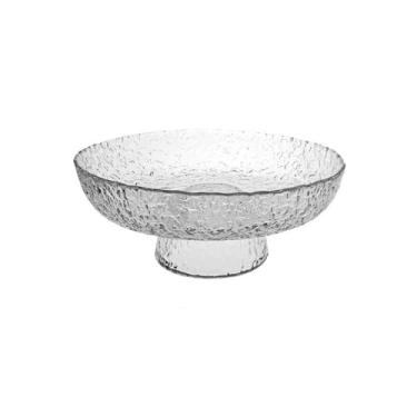 Imagem de Fruteira Prato de frutas feito de vidro, conjunto de prato decorativo para casa, cozinha, hotel, restaurante, lanche, prato de doces Decoração de mesa(Clear)