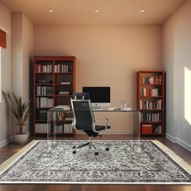 Imagem de 1 Tapete Escritório Grande Belga Luxo Es Cl 140 x 200 Vr (D10Cla Bege Branco Amarelo - Classico Medalhão Floral)