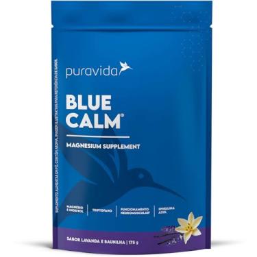 Imagem de MAGNÉSIO + INOSITOL + TRIPTOFANO + TAURINA + SPIRULINA AZUL - BLUE CALM 2.0 175G – Lavanda e Baunilha