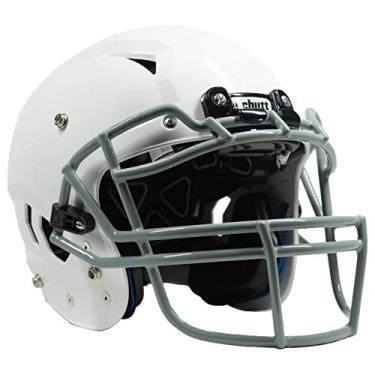 Imagem de Schutt Capacete de futebol esportivo Vengeance A11 juvenil com máscara facial, branco, médio