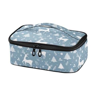 Imagem de Joisal Lancheira de Natal masculina térmica plana pequena lancheira com alça pequena cooler