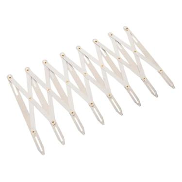 Imagem de AYNEFY Expandindo a Régua de Costura, 6.3in Alumínio Igual Divisor de Espaço Igual Distância Medição da Governante Equidistante Régua Expandível Ferramenta de Costura para Botões Pregas