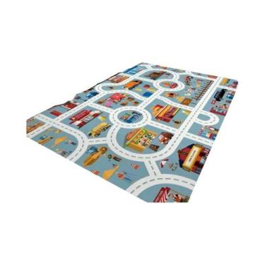 Imagem de Tapete De Brincar Com Tema De Trânsito Para Meninos E Meninas, Tapete 