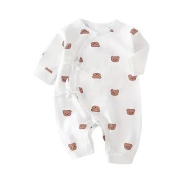 Imagem de Macacão De Algodão Para Bebê Recém-Nascido Menino Menina Com Estampa D