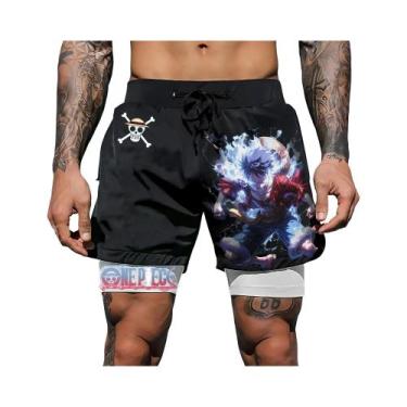 Imagem de Shorts De Verão Para Homens E Mulheres, Dupla Camada, Estilo Casual, C