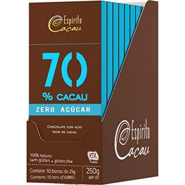 Imagem de Chocolate 70% 25G X 10Un Zero Espirito Cacau
