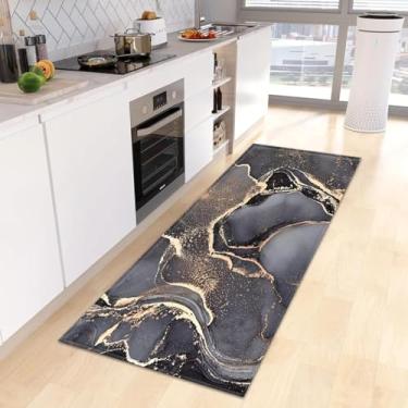 Imagem de Tapete de cozinha, banheiro, casa, sala de estar, quarto, varanda, decoração, corredor, entrada, tapete absorvente antiderrapante para pés 80 x 150 cm