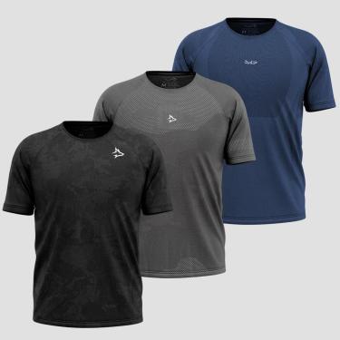 Imagem de Kit 3 Camisetas Apex Sem costura Alpha Co-Masculino