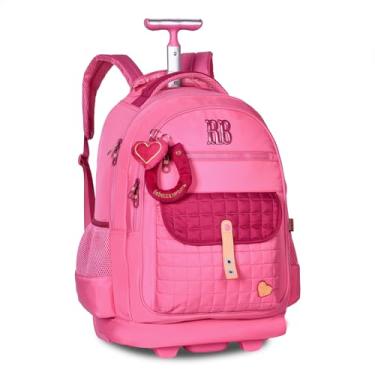 Imagem de Mochila de Rodinhas Escolar Feminina Rebecca Bonbon Oficial (Rosa)