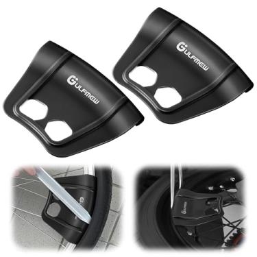 Imagem de Gulfmew Protetores de aro para troca de pneu, kit de proteção de aro de roda de 2 peças para motocicleta, bicicleta, scooter e bicicleta E, ferramenta de proteção de alavanca de pneu durável