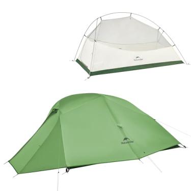 Imagem de Naturehike Cloud-Up Tenda de acampamento para 3 pessoas leve para mochila com pegada - 3 estações barracas de acampamento à prova d'água ultraleves para família, ao ar livre, caminhadas