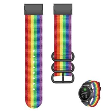 Imagem de KAPPDE Pulseira para relógio inteligente Garmin Fenix 6X 6 Pro Fenix 7X Fenix 7 Fenix 5 3 3HR 935 945 EPIX (J, para Approach S60 S62)