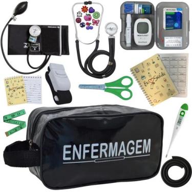 Imagem de Kit Enfermagem Completo Top + Medidor Glicose  - PREMIUM, P.A. MED, IN