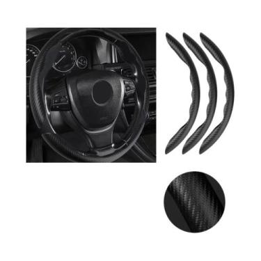 Imagem de Capa De Volante De Carro Universal De Fibra De Carbono De 38cm, Antide