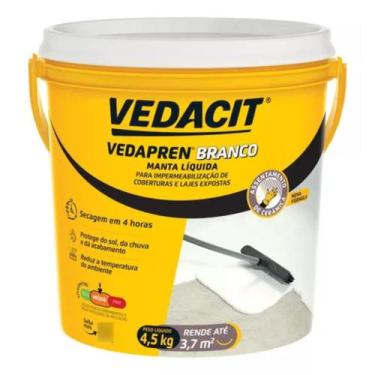 Imagem de Vedapren Manta Liquida Branca Base Acrilica 4,5Kg Vedacit