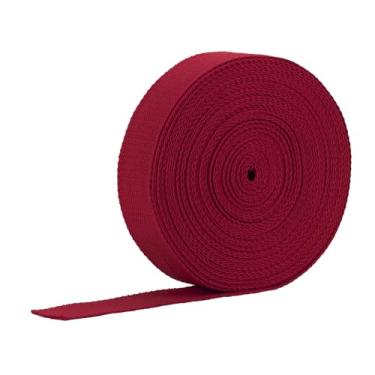 Imagem de Correias de algodão de 2,5 cm, tiras de 12 metros para bolsas para cinto de pano, alças, sacola, sacola de artesanato, decoração faça-você-mesmo, vinho