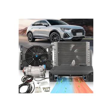 Imagem de Kit universal de 12 V 12000 BTU sob o painel de ar condicionado aquecimento e resfriamento de 12 volts CC A/C, para carros vintage, trailer, van, caminhão, ATV, caminhonete, caminhonete, trator
