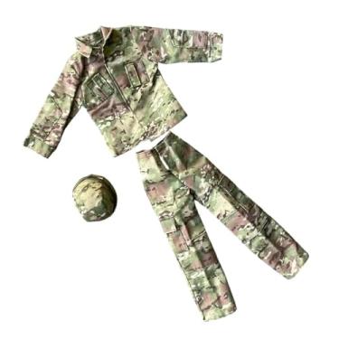 Imagem de menolana Conjunto de roupas para figuras de ação em escala 1:6, incluindo casaco e calça, uniforme e acessórios modernos para cosplay de bonecos masculinos de