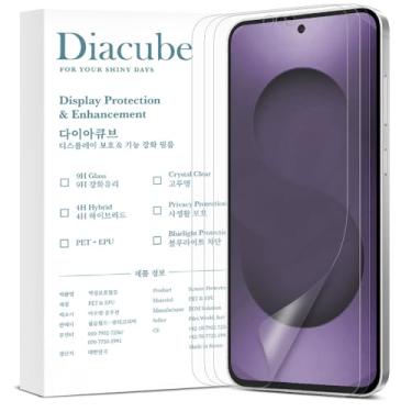 Imagem de DIACUBE Pacote com 3 protetores de tela foscos antiluz azul para Samsung Galaxy S Series [suporte para desbloqueio de impressões digitais] antirreflexo, anti-impressões digitais [proteção para os