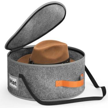 Imagem de Hat Box Sleeping Lamb Cowboy Chapéu para viagem e armazenamento