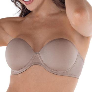 Imagem de Sutiã Sem Alças DeMillus 67844, Bege rosado, 46