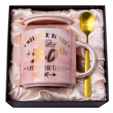 Imagem de Presentes de aniversário de 30 anos para mulheres, ideias de presentes de aniversário de 30 anos para mulheres, esposa, mãe, filha, irmã, tia, melhores amigas, melhor amiga, caneca fabulosa de mármore